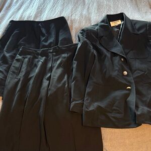 Kasper Classic Black Blazer with Pant and Aline shirt